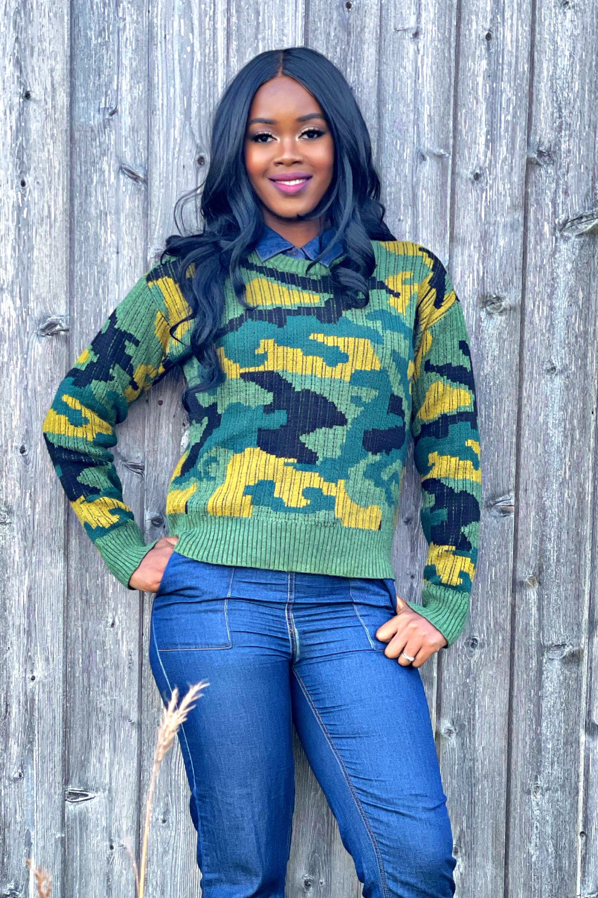 Libby Camouflage Sweater