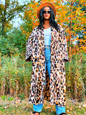 Sasha Leopard Kimono