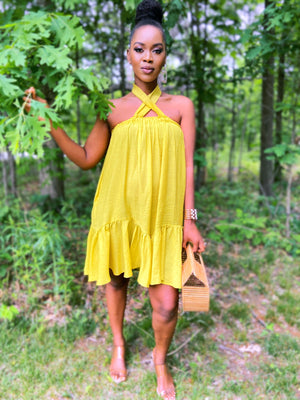 Sisi Lemongrass Ruffle Dress/Skirt